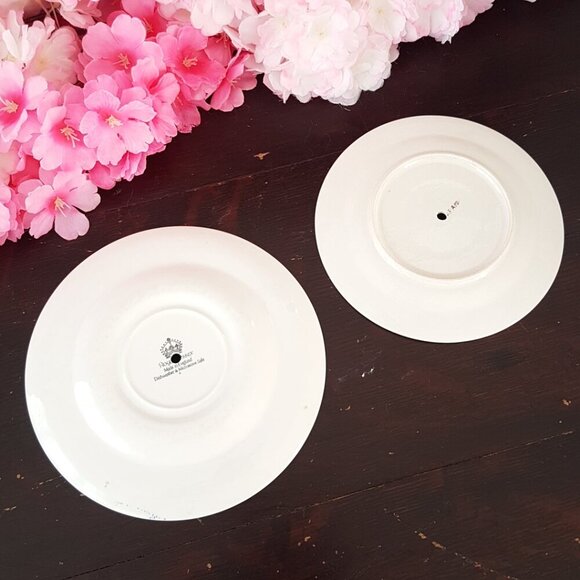 Handmade 2 Tier Cake Stand Blue Willow Jewelry Trinket Tray Tea Party Decor Gift - Picture 5 of 7